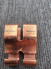 Burndy YSHG4429 Copper Compression Double H-Tap Connector 2 AWG-250 kcmil