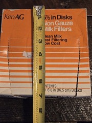 Milk Filter Strainer – For 6.5 inch Disk – Opened Box of 100 – Ken Ag