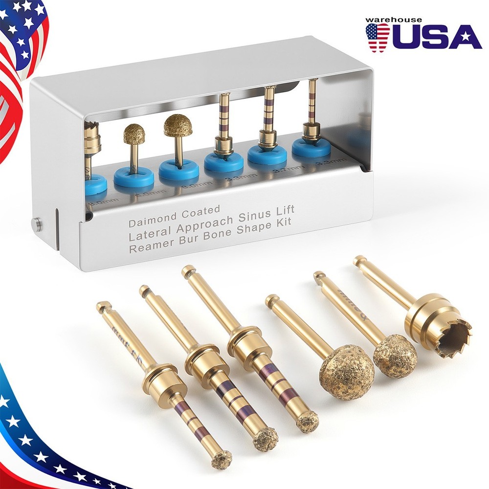 AZDENT Dental Diamond Burs Maxillary Sinus Llifting Surgery Drill Bone Shape Kit