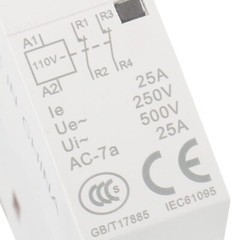 Baomain Normally Closed AC Contactor AC 110V 25A 2 Pole 2NC BMR1-25/02 Circuit