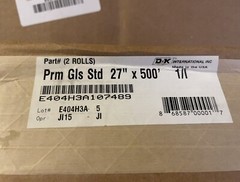 D&K Group D&K Premium Gloss Laminating Film Rolls; 27 x 500 – Two Rolls