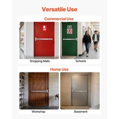 Uimoso Push Bar Panic Exit Device 31″ Stainless Steel for Emergency Doors
