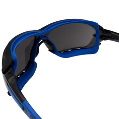 Birdz Eyewear Gasket Safety Padded Powersports Sunglasses Blue with Smoke Lens