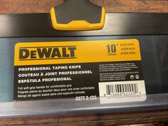 DEWALT Drywall 10″ Blue Steel Taping Knife w/ Soft Grip Handle | DXTT-2-126