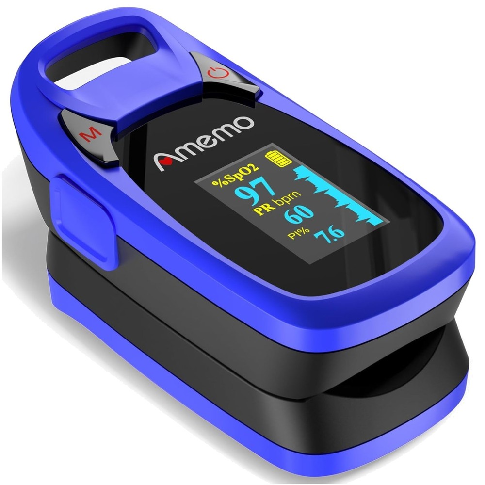 OLED Fingertip Pulse Oximeter with Plethysmograph