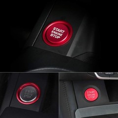 Car Accessories Fit for Audi A4 A5 A6 A7 Q5 Red Car Engine Start Button Cover…