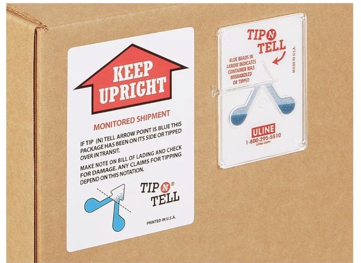 100 Pack Tip-N-Tell Concealed Damage Shipping Label Indicators