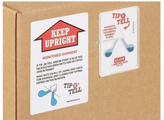 100 Pack Tip-N-Tell Concealed Damage Shipping Label Indicators