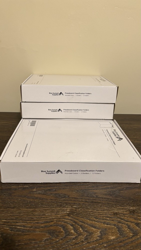 Blue Summit Supplies Classification Folders Multi-Colors 2 Dividers 12 Folders