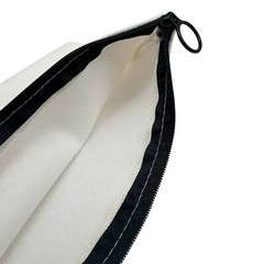 10 Pack 6.3in x 9in White Linen Fabric Handbag Sublimation Blanks Cosmetic Bags