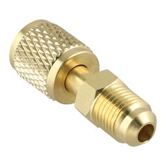 Easy to Install Brass Adapter for R32 R410a AC Systems Male 5/16 x F1/4 SAE
