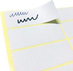 500 White File Folder Labels 1.5 x 0.5 inch Matte Self-Adhesive