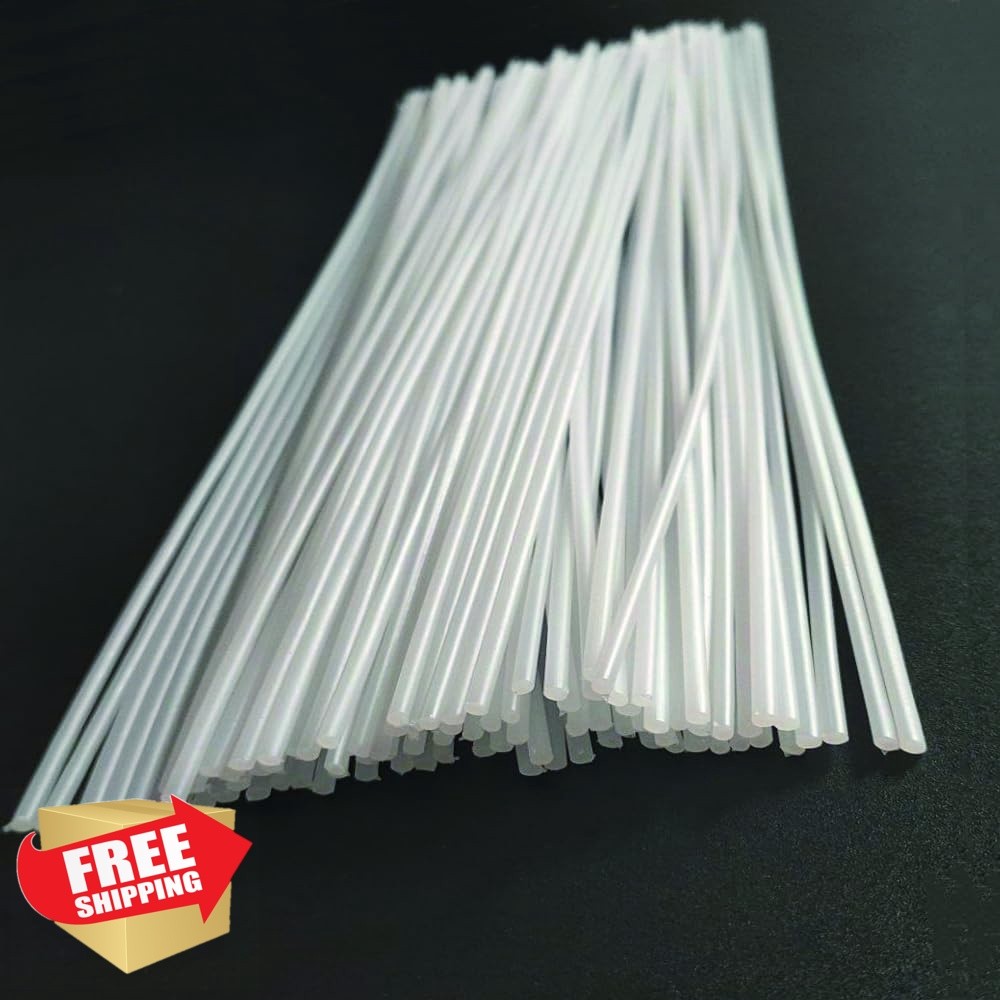 DIYDIYSHOP White HDPE Plastic Welding Rod 16″ 1/8″