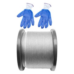 1/4 inch Stainless Steel Cable 300FT T304 7×19 Steel Wire Rope Aircraft Cable