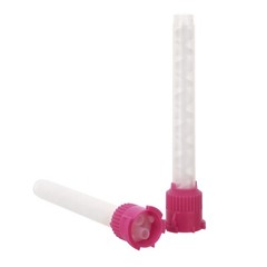 100(2 Bags) OneMed Dental Mixing Tips Impression HP Tips Pink 5.0mm(1:1)