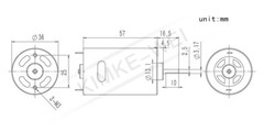 36mm 7.4V DC 13000RPM High Speed Large Torque 550 DC Motor f. DIY Car Boat Model