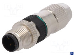 Murr Elektronik 7000-12491-0000000 Connector M12 Male Field-Wireable IDC 4 Pin