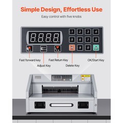Electric Paper Cutter, 300W Heavy Duty, 11.8 in Cutting Width, 38 mm Thickness