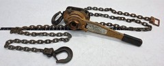 Columbus McKinnon 653 1-1/2ton Lever Chain Hoist Come Along, C&M