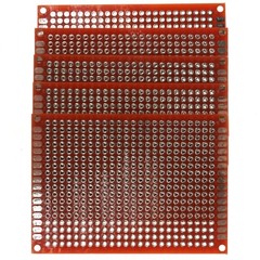 5cm x 7cm Red PCB Printed Circuit Board, 5 Pack, 432 Holes, 32 Pads