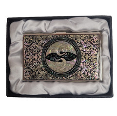 Mother of pearl Pocket Business Card ID Card Holder Credit Box Case Wallet Gift