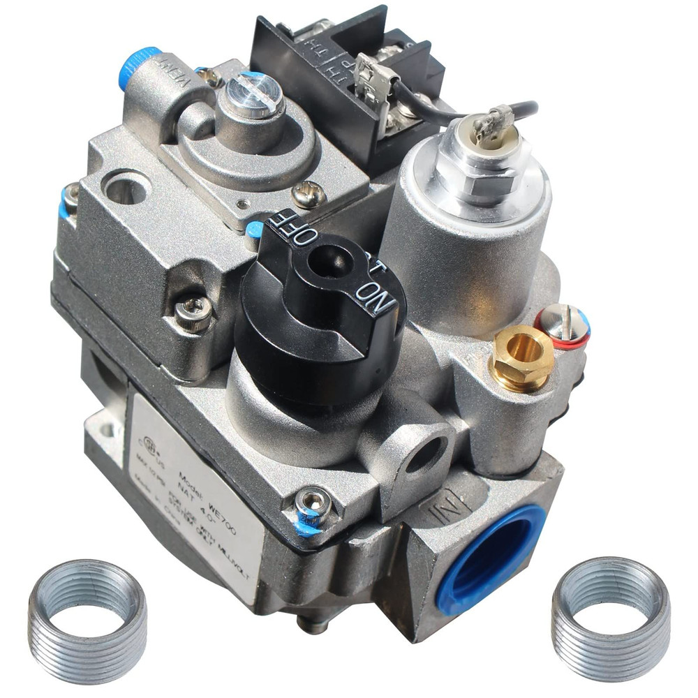 700-506 Millivolt Gas Valve,200,000 BTU,4.0″ WC Natural 3/4″ X 3/4″, Gray