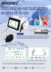 Dental Woodpecker Style Implant Motor+Surgery Piezo Bone Surgery +LED Handpiece