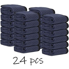 12/24/48 Pack 80” x 72” Moving Blankets Furniture Packing Shipping Blankets