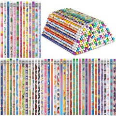 Sabary 200 Pcs Assorted Wood Pencil Bulk 50 Styles #2 HB Colorful Novelty Fun…