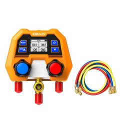 Elitech DMG-1B Digital Pressure Gauge HVAC w/ Charging Hoses Carrying Case