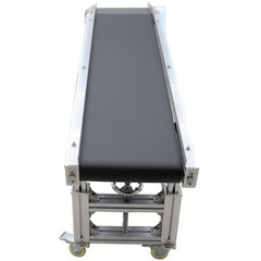 110V 59″×11.8″ Electric Plane Ramp Conveyor Transpotation Machine 66-88Lbs Load