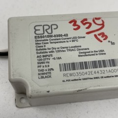 ERP ESS015W-0350-42 Dimmable Constant Current LED Driver 350mA 24-42VDC 14.7W