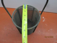 5.5″ x 6″ Perforated Basket, Heavy Duty Construction, Fixed Handle, 3 Available