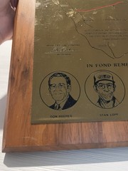 Exxon Mobile Overseas Pipeline Company Plaque Saudi Arabia 1980 – 1983 (named)