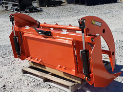 72″ Brush Root Rake Clam Grapple Attachment Fits Skid Steer Tractor Quick Attach