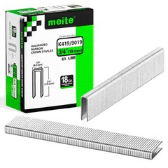 4,000-80,000 Counts 18 Gauge 1/4-Inch Narrow Crown Staples Galvanized Upholstery
