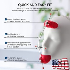 Orthodontic Facemask for Class III Malocclusion, Adjustable Forward Pull Headgea