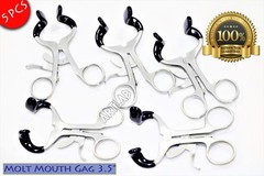 5pcs SET MOLT MOUTH GAG 3.5″ DENTAL MOUTH GAG SURGICAL INSTRUMENTS PREMIUM