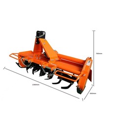 3 Point 45″ Rotary Tiller Attachment Fits Cat 1 Tractor PTO Driven Work 5″ Deep
