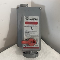 Hubbell HBL460MI7W 60-Amp Circuit Lock Mechanical Interlock 480V 60A As Picture
