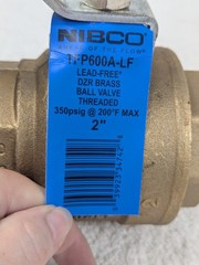 NIBCO – TFP600A-LF – Lead-Free Brass Ball Valve – Threaded – 2 inch