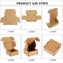 25 Pack Small Shipping Boxes – Corrugated Cardboard Mailers, Gift & Craft Pac…