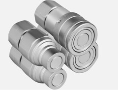 2 Sets Hydraulic Quick Connect Couplers 1/2″ SAE Flat Face For Skid Steer Bobcat