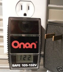 DIGITAL VOLT METER YOU PLUG IN THE WALL MONITOR TO VOLTAGE 105-132 VAC