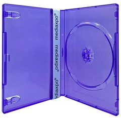 100 STANDARD Clear Purple Color Single DVD Cases & 100 Matte Inserts