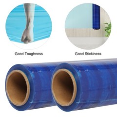 18″ x 1500′ 80 Gauge 4 Rolls Pallet Wrap Stretch Film Hand Shrink Wrap 3 Colors