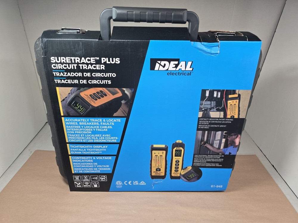 IDEAL Electrical 61-948 SureTrace Plus Circuit Tracer Kit, 0-600VAC/DC New