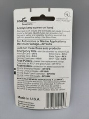 5 Pack Cooper Bussman BP/SFE-14 Automotive Fuses SFE-14 Buss Fuse