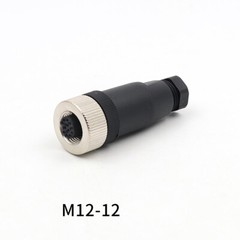 PG7 M12 Sensor Connector 4/5/8/12 Pin Male/Female Straight/Right Angle Plug IP67