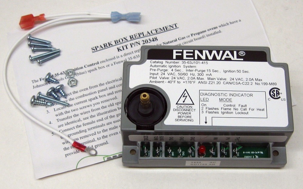 Spark Ignition Board for Blodgett 20348 35-63J900-415 , 35-63J101-415, G770-MGC3